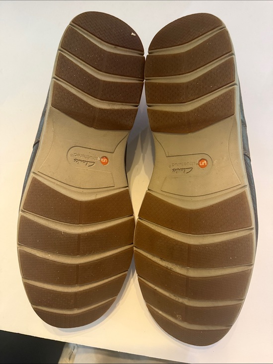 Clarks Brown Leather Slip-On Loafers
